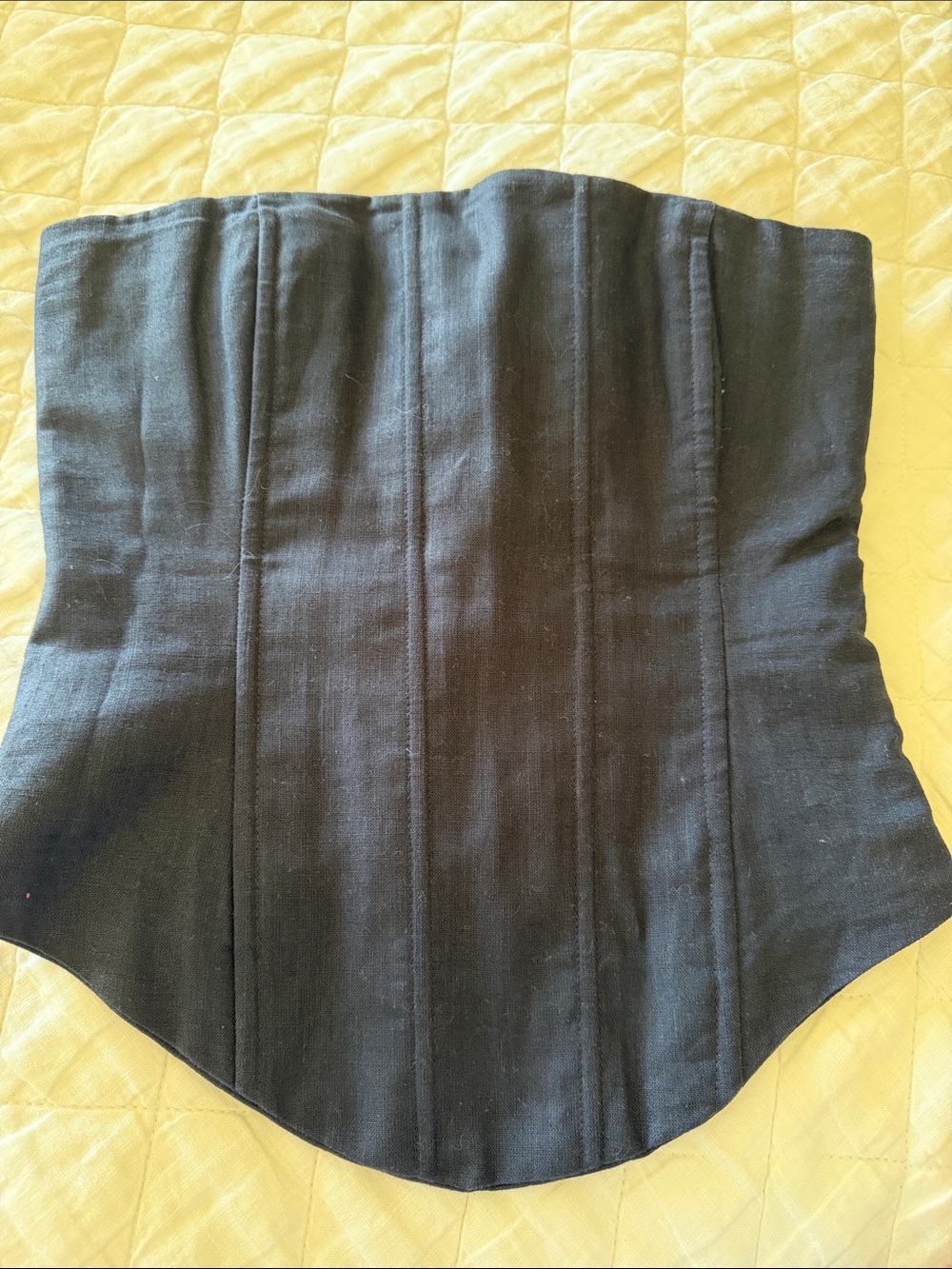 Edikted New Without TagBlack Corset Top - Strapless Waist Cincher XS